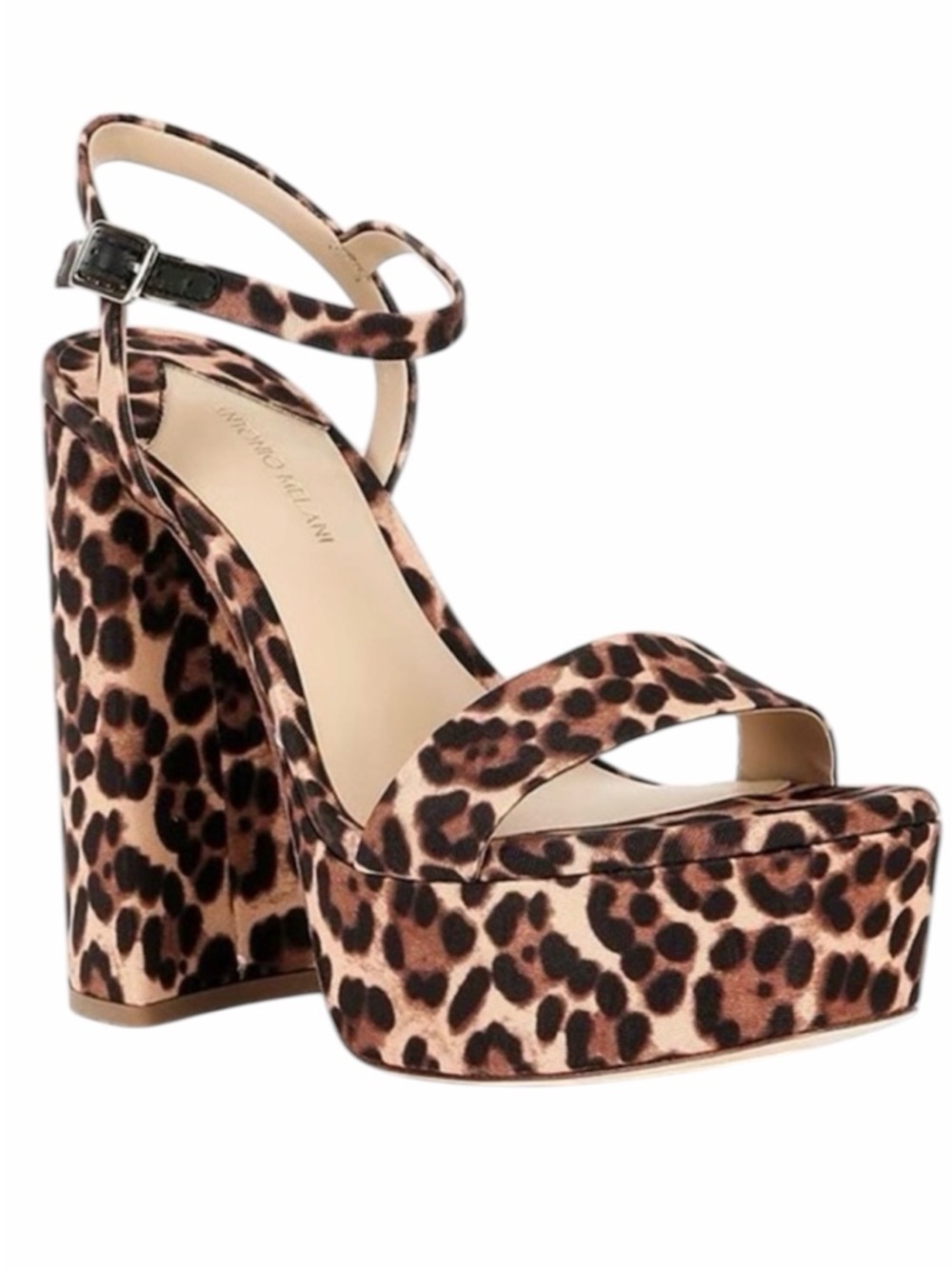 Antonio Melani Sandals Seena Leopard Print Platform Heel Sz 7.5 NWOB